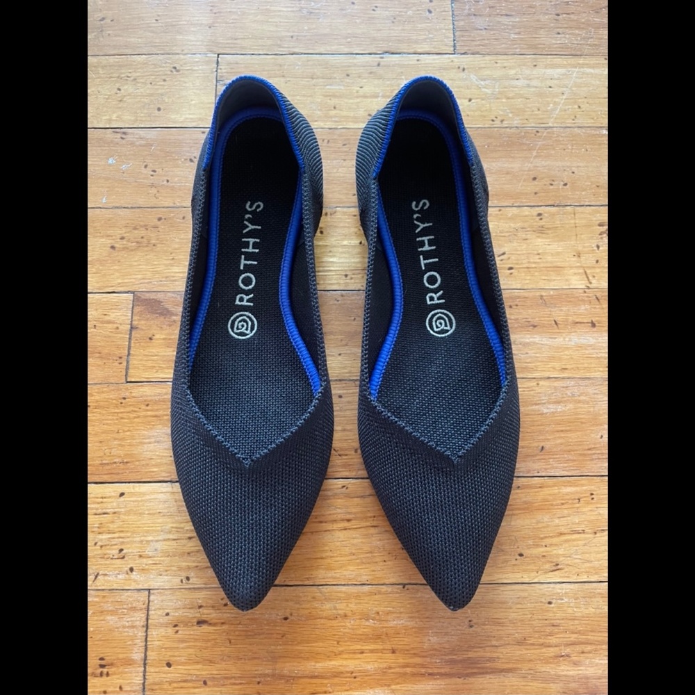 Rothy's Point Black Size 8